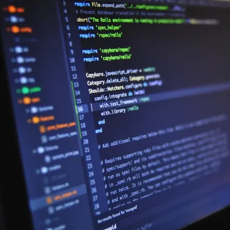 業務システム開発を想起させるコード画面